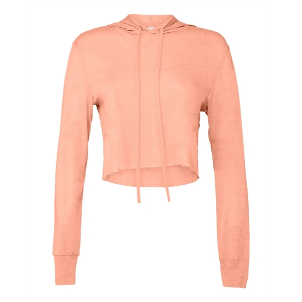 BELLA + CANVAS Women's Triblend Crop Long Sleeve Hoodie - BELLA + CANVAS Women's Triblend Crop Long Sleeve Hoodie - Image 11 of 18