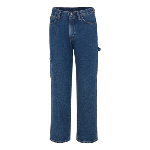 Bulwark Men's Flame Resistant Pre-Washed Denim Dungaree - Bulwark Men's Flame Resistant Pre-Washed Denim Dungaree - Image 14 of 20