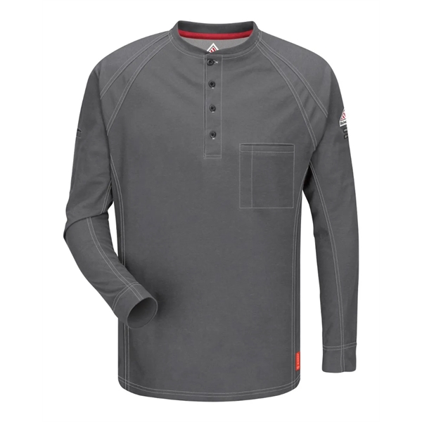 Bulwark Men's Long Sleeve Henley - Bulwark Men's Long Sleeve Henley - Image 2 of 8