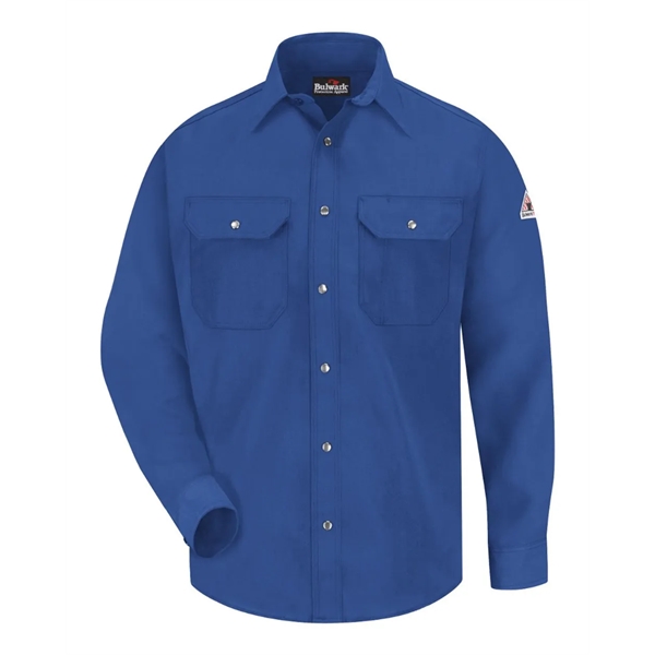 Bulwark Men's Tall Snap-Front Uniform Shirt - Nomex® IIIA... - Bulwark Men's Tall Snap-Front Uniform Shirt - Nomex® IIIA... - Image 1 of 6