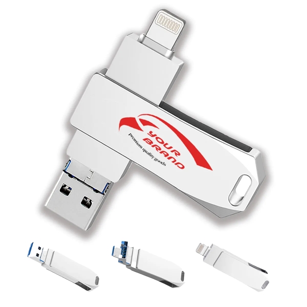 Mobile Phone Universal Metal USB Flash Drive 8GB - Mobile Phone Universal Metal USB Flash Drive 8GB - Image 0 of 3