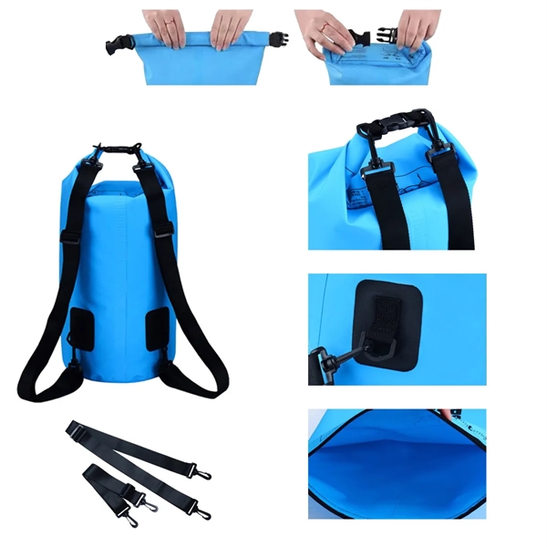 Heavy Weight Waterproof Dry bag With Shoulder Strap 10L - Heavy Weight Waterproof Dry bag With Shoulder Strap 10L - Image 2 of 4