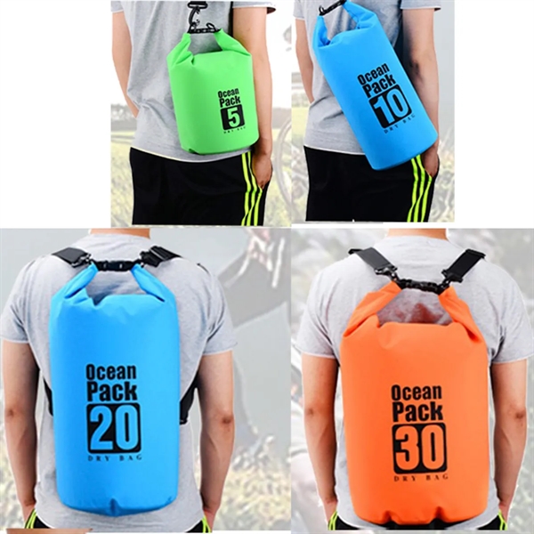 Heavy Weight Waterproof Dry bag With Shoulder Strap 10L - Heavy Weight Waterproof Dry bag With Shoulder Strap 10L - Image 3 of 4