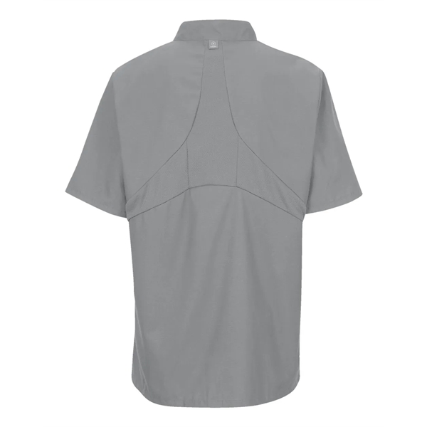 Chef Designs Mimix™ Short Sleeve Chef Coat with OilBlok - Chef Designs Mimix™ Short Sleeve Chef Coat with OilBlok - Image 8 of 10