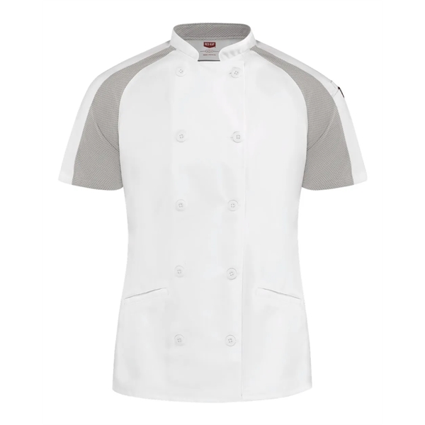 Chef Designs Women's Airflow Raglan Chef Coat - Chef Designs Women's Airflow Raglan Chef Coat - Image 9 of 10