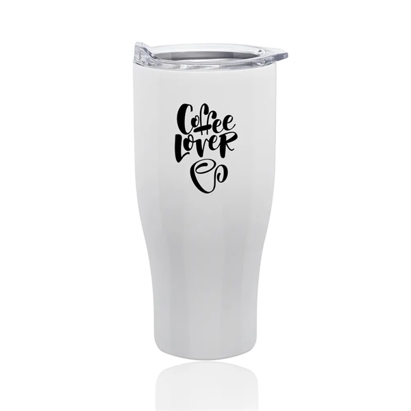 Monroe 27 oz. Stainless Steel Grip Travel Mug - Monroe 27 oz. Stainless Steel Grip Travel Mug - Image 3 of 6