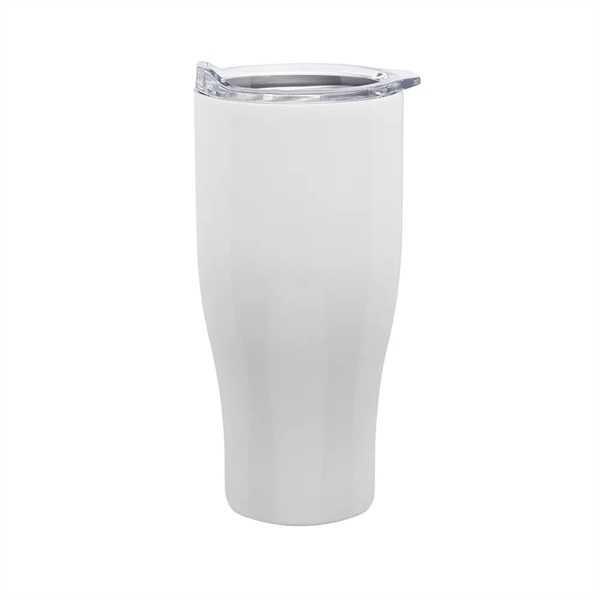 Monroe 27 oz. Stainless Steel Grip Travel Mug - Monroe 27 oz. Stainless Steel Grip Travel Mug - Image 4 of 6