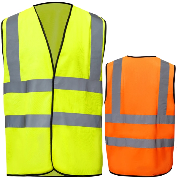 Premium Knitted Hi Vis Class 2 Safety Loop & Hook Vest - Premium Knitted Hi Vis Class 2 Safety Loop & Hook Vest - Image 0 of 6