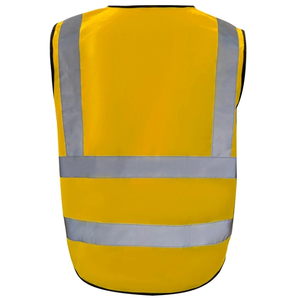 Class 2 Hi Vis Reflective Tape Safety Vest With 4 Pockets - Class 2 Hi Vis Reflective Tape Safety Vest With 4 Pockets - Image 3 of 21