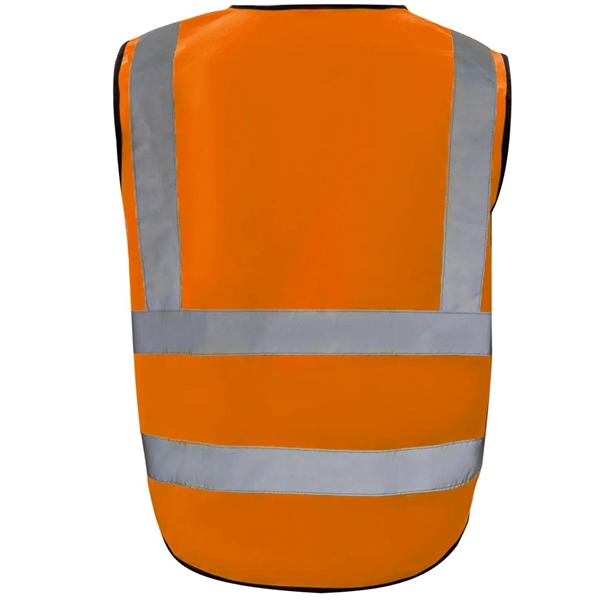 Class 2 Hi Vis Reflective Tape Safety Vest With 4 Pockets - Class 2 Hi Vis Reflective Tape Safety Vest With 4 Pockets - Image 9 of 21