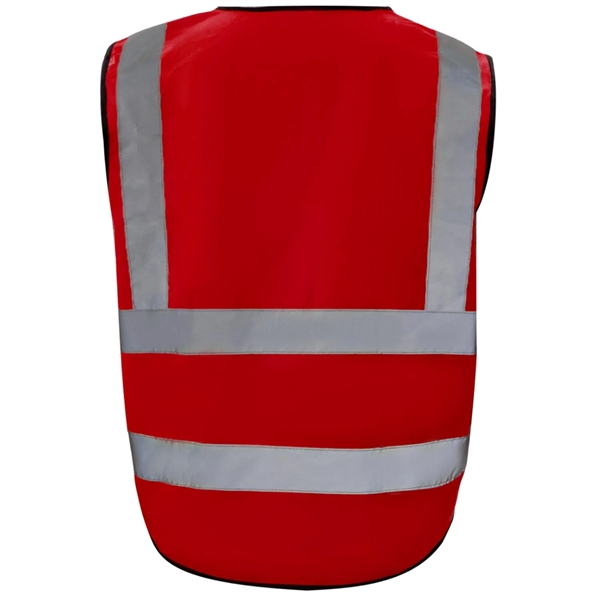 Class 2 Hi Vis Reflective Tape Safety Vest With 4 Pockets - Class 2 Hi Vis Reflective Tape Safety Vest With 4 Pockets - Image 12 of 21