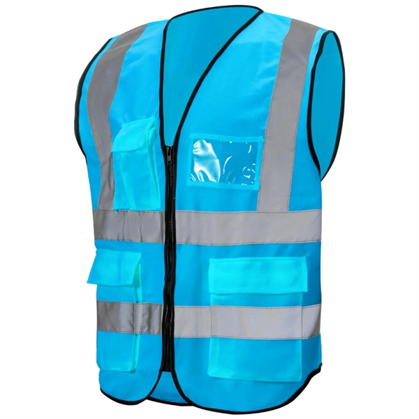 Class 2 Hi Vis Reflective Tape Safety Vest With 4 Pockets - Class 2 Hi Vis Reflective Tape Safety Vest With 4 Pockets - Image 14 of 21