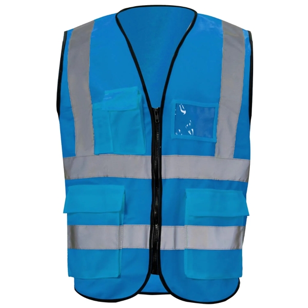 Class 2 Hi Vis Reflective Tape Safety Vest With 4 Pockets - Class 2 Hi Vis Reflective Tape Safety Vest With 4 Pockets - Image 19 of 21