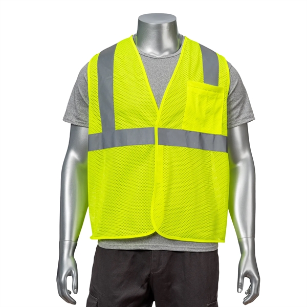 High Viz Reflective Mesh Safety Vest With Pocket - High Viz Reflective Mesh Safety Vest With Pocket - Image 3 of 5