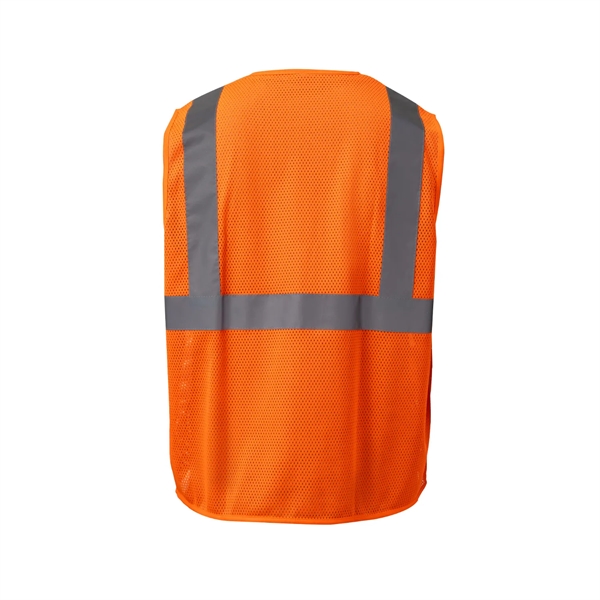 High Viz Reflective Mesh Safety Workwear Zipper Vest Pockets - High Viz Reflective Mesh Safety Workwear Zipper Vest Pockets - Image 3 of 6