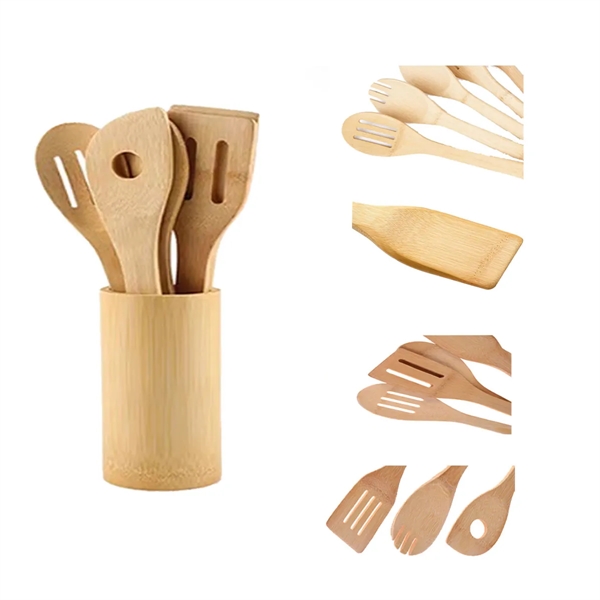 Home Use Healthy Bamboo kitchen Utensil Set With Packing Box - Home Use Healthy Bamboo kitchen Utensil Set With Packing Box - Image 2 of 2