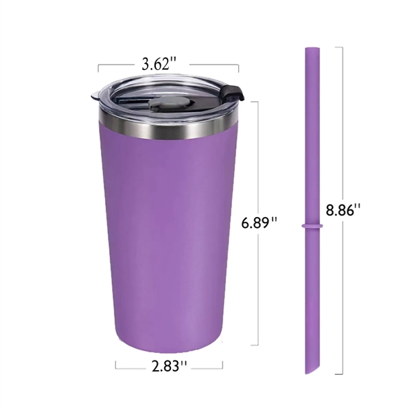 20 OZ Vacuum Insulated Double Wall Stainless Steel Tumbler - 20 OZ Vacuum Insulated Double Wall Stainless Steel Tumbler - Image 1 of 2