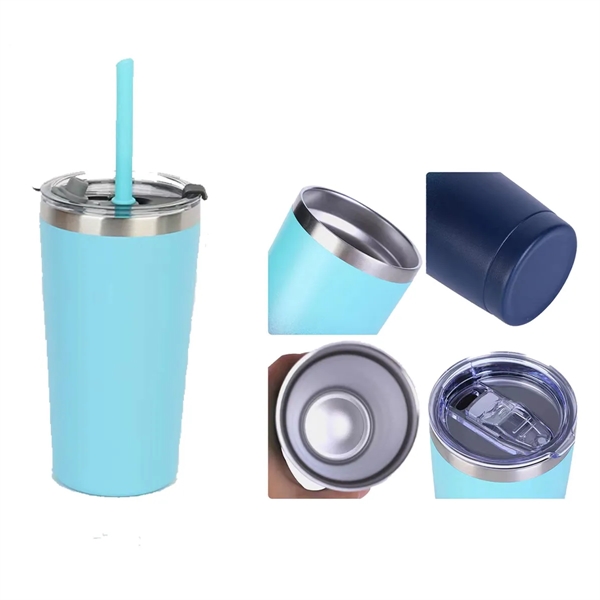 20 OZ Vacuum Insulated Double Wall Stainless Steel Tumbler - 20 OZ Vacuum Insulated Double Wall Stainless Steel Tumbler - Image 2 of 2