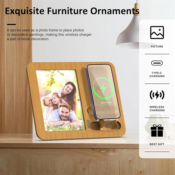 Picture Frame with Wireless Charger - Picture Frame with Wireless Charger - Image 1 of 7