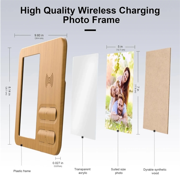 Picture Frame with Wireless Charger - Picture Frame with Wireless Charger - Image 6 of 7