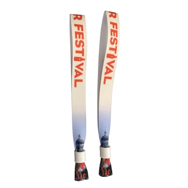 Cloth Event Wristbands with Secure Locking Clip - Cloth Event Wristbands with Secure Locking Clip - Image 1 of 1