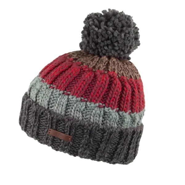 Colorful PomPom Knitted Beanies - Colorful PomPom Knitted Beanies - Image 0 of 3