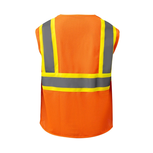 High Viz Class 2 Reflective Tape Safety Hook & Loop Vest - High Viz Class 2 Reflective Tape Safety Hook & Loop Vest - Image 6 of 6