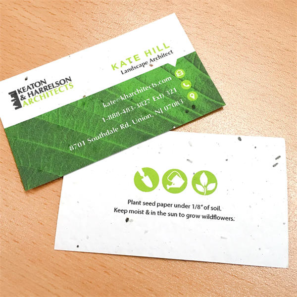 Eco Professional Seed Paper Business Cards - Eco Professional Seed Paper Business Cards - Image 1 of 5