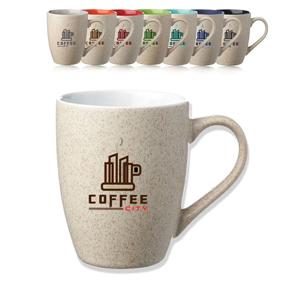 10 oz Sesame Speckled Two Tone Coffee Mug - 10 oz Sesame Speckled Two Tone Coffee Mug - Image 0 of 16