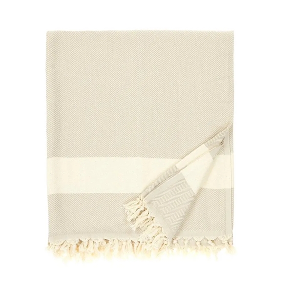 100% Turkish Cotton Chevron Blanket - 100% Turkish Cotton Chevron Blanket - Image 0 of 5