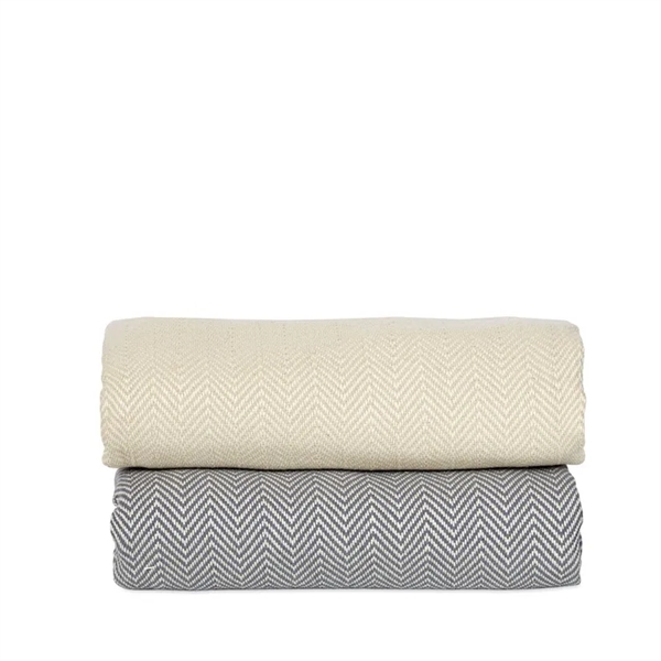 100% Turkish Cotton Chevron Blanket - 100% Turkish Cotton Chevron Blanket - Image 5 of 5