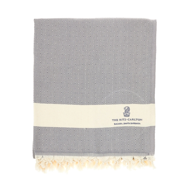 100% Turkish Cotton Diamond Woven Blanket - 100% Turkish Cotton Diamond Woven Blanket - Image 0 of 4