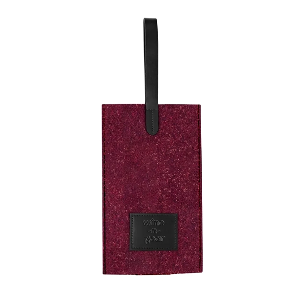 1-Bottle Felt Wine Tote - 1-Bottle Felt Wine Tote - Image 2 of 15