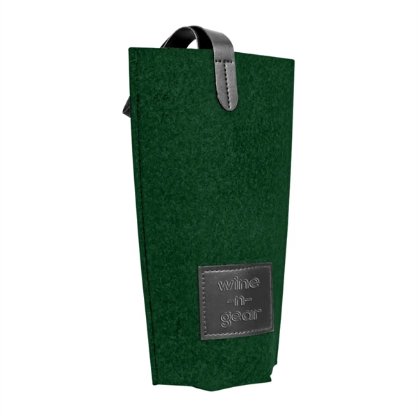 1-Bottle Felt Wine Tote - 1-Bottle Felt Wine Tote - Image 5 of 15