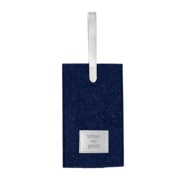 1-Bottle Felt Wine Tote - 1-Bottle Felt Wine Tote - Image 10 of 15