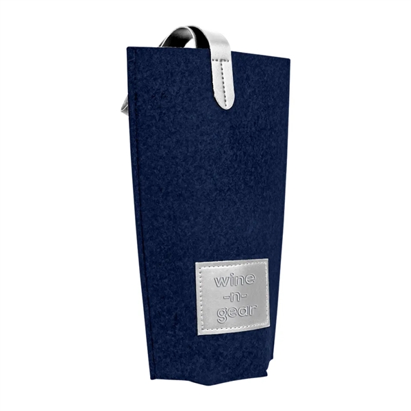 1-Bottle Felt Wine Tote - 1-Bottle Felt Wine Tote - Image 11 of 15