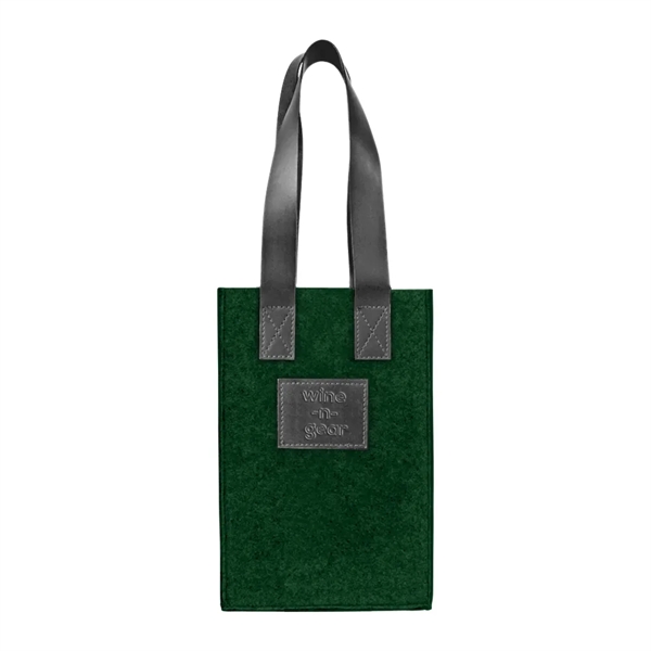 2-Bottle Felt Wine Tote - 2-Bottle Felt Wine Tote - Image 4 of 15