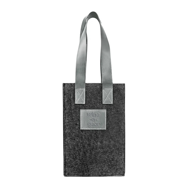 2-Bottle Felt Wine Tote - 2-Bottle Felt Wine Tote - Image 6 of 15