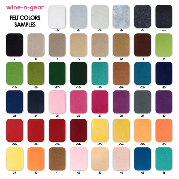 2-Bottle Felt Wine Tote - 2-Bottle Felt Wine Tote - Image 14 of 15