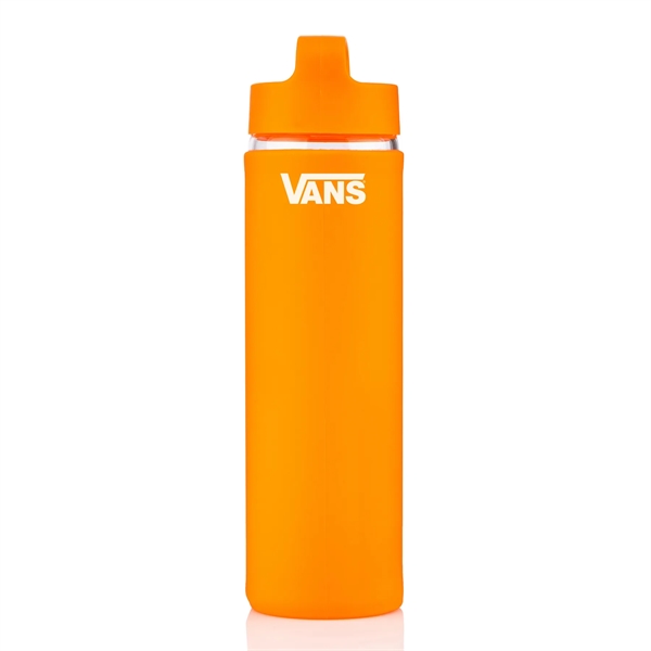 20 oz Glass Lulumax water bottle with silicone grip - 20 oz Glass Lulumax water bottle with silicone grip - Image 1 of 37