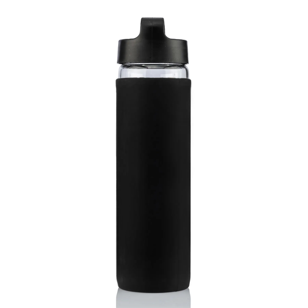 20 oz Glass Lulumax water bottle with silicone grip - 20 oz Glass Lulumax water bottle with silicone grip - Image 10 of 37