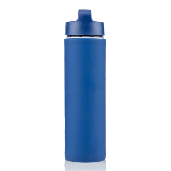 20 oz Glass Lulumax water bottle with silicone grip - 20 oz Glass Lulumax water bottle with silicone grip - Image 13 of 37