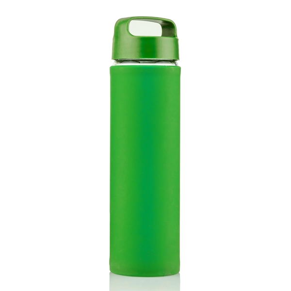 20 oz Glass Lulumax water bottle with silicone grip - 20 oz Glass Lulumax water bottle with silicone grip - Image 16 of 37