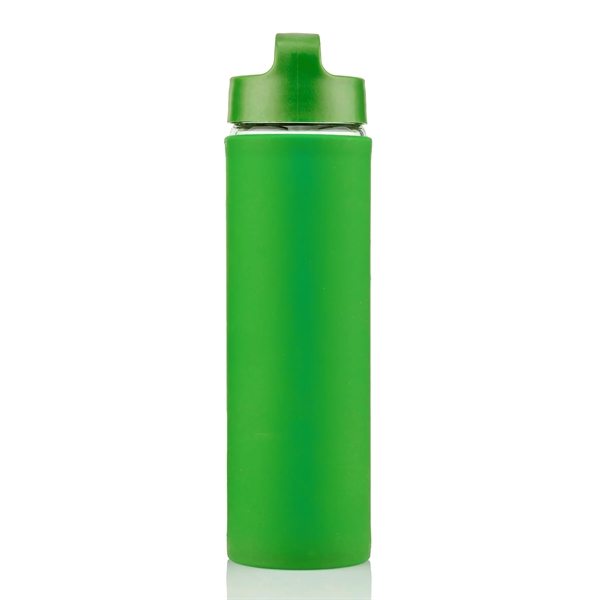 20 oz Glass Lulumax water bottle with silicone grip - 20 oz Glass Lulumax water bottle with silicone grip - Image 17 of 37