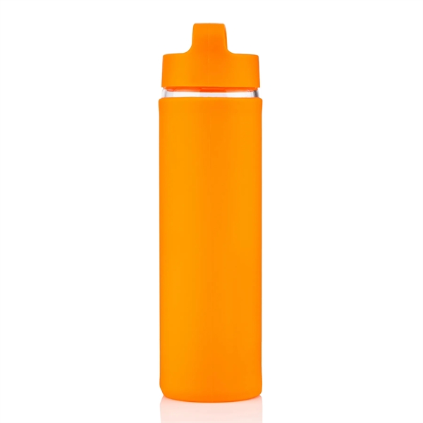 20 oz Glass Lulumax water bottle with silicone grip - 20 oz Glass Lulumax water bottle with silicone grip - Image 20 of 37