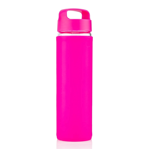 20 oz Glass Lulumax water bottle with silicone grip - 20 oz Glass Lulumax water bottle with silicone grip - Image 22 of 37