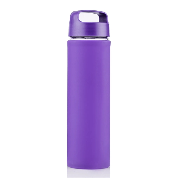 20 oz Glass Lulumax water bottle with silicone grip - 20 oz Glass Lulumax water bottle with silicone grip - Image 25 of 37