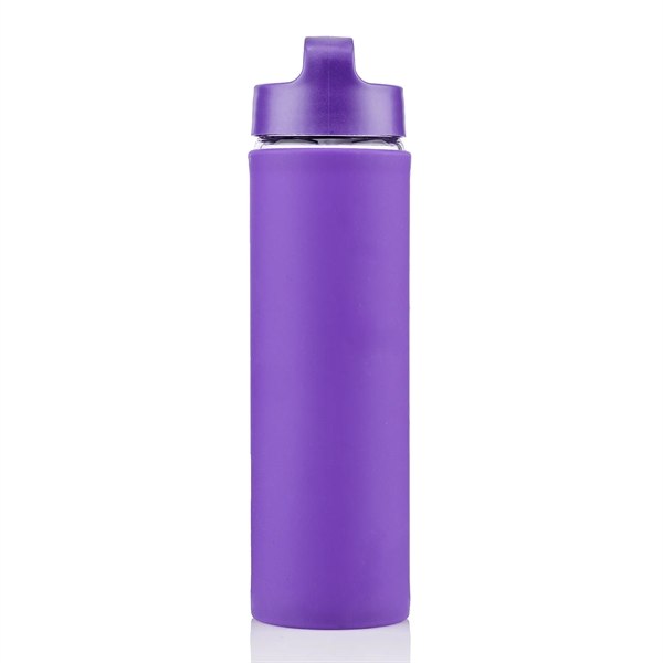 20 oz Glass Lulumax water bottle with silicone grip - 20 oz Glass Lulumax water bottle with silicone grip - Image 26 of 37