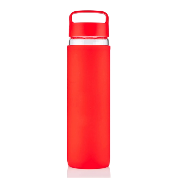 20 oz Glass Lulumax water bottle with silicone grip - 20 oz Glass Lulumax water bottle with silicone grip - Image 29 of 37