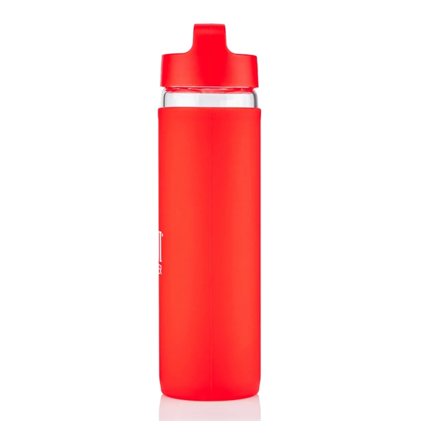 20 oz Glass Lulumax water bottle with silicone grip - 20 oz Glass Lulumax water bottle with silicone grip - Image 32 of 37